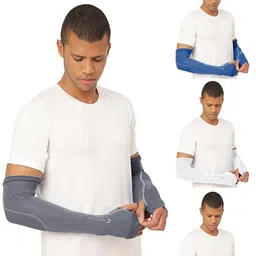 FREECULTR Unisex Set Of 4 Breathable Bamboo Cotton Antibacterial Arm Sleeves-22