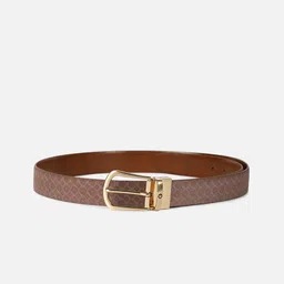 Louis Philippe Men Printed Genuine Leather Belt-image-30