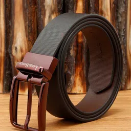 LOUIS STITCH Men Textured Reversible Leather Formal Belt-image-48