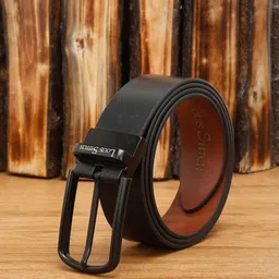 LOUIS STITCH Men Black Leather Formal Belt-image-56
