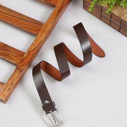 MUTAQINOTI Men Brown Leather Formal Belt-image-53