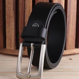 Elite Crafts Men Black Leather Formal Belt-image-75