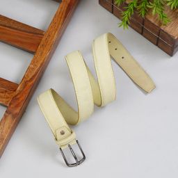 LOUIS STITCH Men Suede Leather Tang Slim Belt-image-28