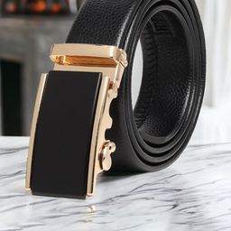Kastner Men Textured Slider Buckle Closure Formal Belt-image-75