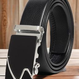 Kastner Men Textured Slider Buckle Closure Formal Belt-image-74