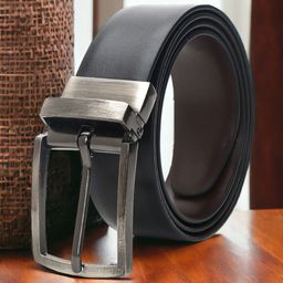 CRUSSET Men Textured Reversible Formal Belt-image-62