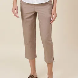 Fabindia Women Mid-Rise Regular Fit Trousers-picture-17