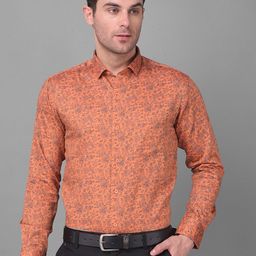 Canary London Smart Slim Fit Floral Printed Formal Satin Shirt-image-79