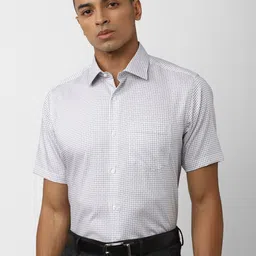 Van Heusen Micro Checked Pure Cotton Formal Shirt-image-11