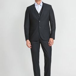Arrow Men Single-Breasted Tailored Fit Three-Piece Formal Suit-image-16