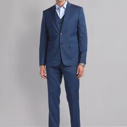 AD By Arvind Men Reversible Waistcoat Three Piece Formal Suit-33