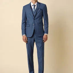 Allen Solly 3-Pieces Single Breasted Slim Fit Formal Suit-picture-36