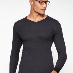 SPORTO Men Black Striped Ultima Thermal T-Shirt-image-75
