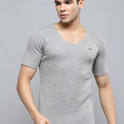 Monte Carlo Men Cotton Round Neck Half Sleeves Thermal Top-picture-10
