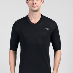 Lux Cottswool V-Neck Short Sleeves Thermal Top-image-48