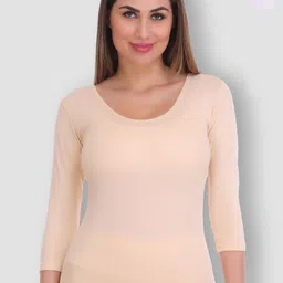 SELFCARE Pack Of 2 Round Neck Thermal Tops-image-38