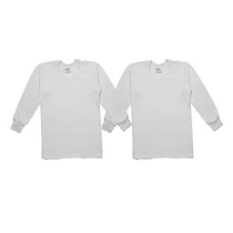 VIMAL JONNEY Infant Kids Pack Of 2 Striped Cotton Thermal Tops-image-78