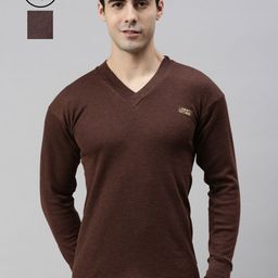 Lux Cottswool Men Pack Of 2 Solid Cotton Thermal Tops-image-95