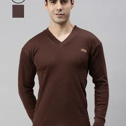 Lux Cottswool Men Pack Of 2 Solid Cotton Thermal Tops-image-35