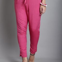 Moms Maternity Women Relaxed Straight Leg Easy Wash Cotton Maternity Regular Trousers-image-91