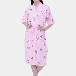 FILMAX ORIGINALS Logo Printed Pure Cotton Bath Robe-image-67