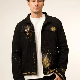 VALKYRE Unisex Cotton Denim Jacket with Embroidered-image-10