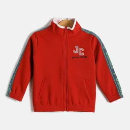JusCubs Girls Typography Printed Mock Collar Windcheater Cotton Sporty Jacket-image-36