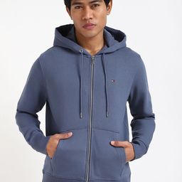 Tommy Hilfiger Men Hooded Solid Cotton Casual Bomber Jacket-image-51