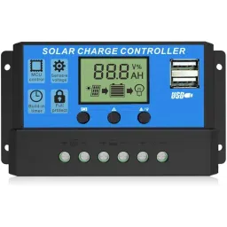 20A Intelligent LCD Solar Controller with USB Output Port image 1