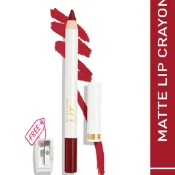 MyGlamm LIT Matte About It Lip Color with Sharpener 2.8g - Maroon Jive image 1