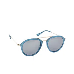 Scavin Unisex Mirrored Lens & Blue Aviator Sunglasses with UV Protected Lens-23