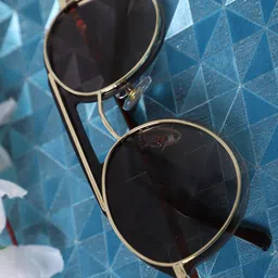 MARC LOUIS Women Brown Lens & Aviator Sunglasses MARC LOUIS 110026 BROWN GOLD SG-Brown-image-83