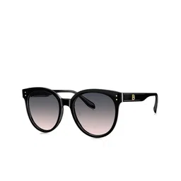 BOLON EYEWEAR Women Pink Lens & Black Round Sunglasses with UV Protected Lens-22