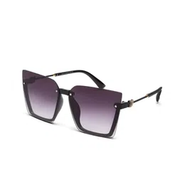 YourSpex Unisex Black Lens & Purple Square Sunglasses with UV Protected Lens J-A30114-A1-Sunglasses-30