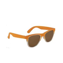 YK Unisex Kids Brown Lens & Orange Browline Sunglasses YK-J7585-Brown-image-77
