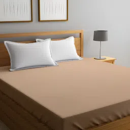 GADDA CO Beige Terry Breathable Mattress Protector-10