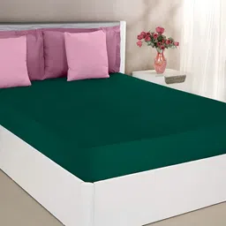 GADDA CO Peacock Blue Water Resistant Fitted King Bed Mattress Protector-image-39