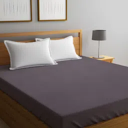 GADDA CO Grey Terry Cotton Fitted Queen Size Waterproof Mattress Protector-image-49