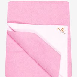 Bodycare Kids Pink Solid Cotton Mattress Protector-picture-36