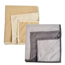 Adbeni Infants Beige & Grey 2 Pieces 210 GSM Waterproof Mattress Protectors-20