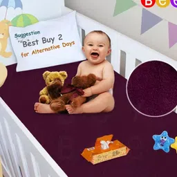 BeyBee Kids 2-Pcs Grey & Purple Waterproof Mattress Protector-13