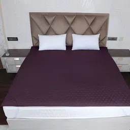 AJISH Maroon Polycotton Water Resistant Mattress Protector-image-16