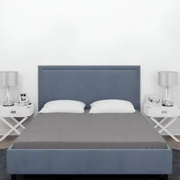 Aura Grey Terry Cotton Queen Size Double Bed Water Resistant Mattress Protector-28