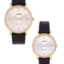 CASIO Women Leather Straps Water Resistance Analogue Watch A2161-33