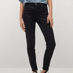 MANGO Women Black Skinny Fit Stretchable Jeans-picture-17