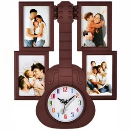 Attractionz Brown & White Round Analogue Wall Clock-image-63