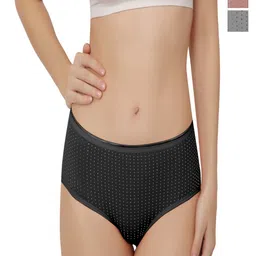 Bella Voste Pack Of 3 Micro Ditsy Printed Anti Microbial Hipster Briefs-picture-16