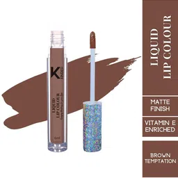 KINDED Vitamin E Enriched Matte Finish Liquid Lipstick 6ml - Brown Temptation 06-46