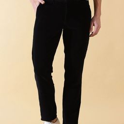 Thomas Scott Men Smart Slim Fit Easy Wash Corduroy Cotton Chinos-image-24