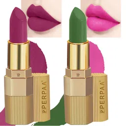 PERPAA Set of 2 Xpression Weightless Matte Long-Lasting Waterproof Lipsticks 3.5 g Each - Magenta 302 - Natural Pink 305-37